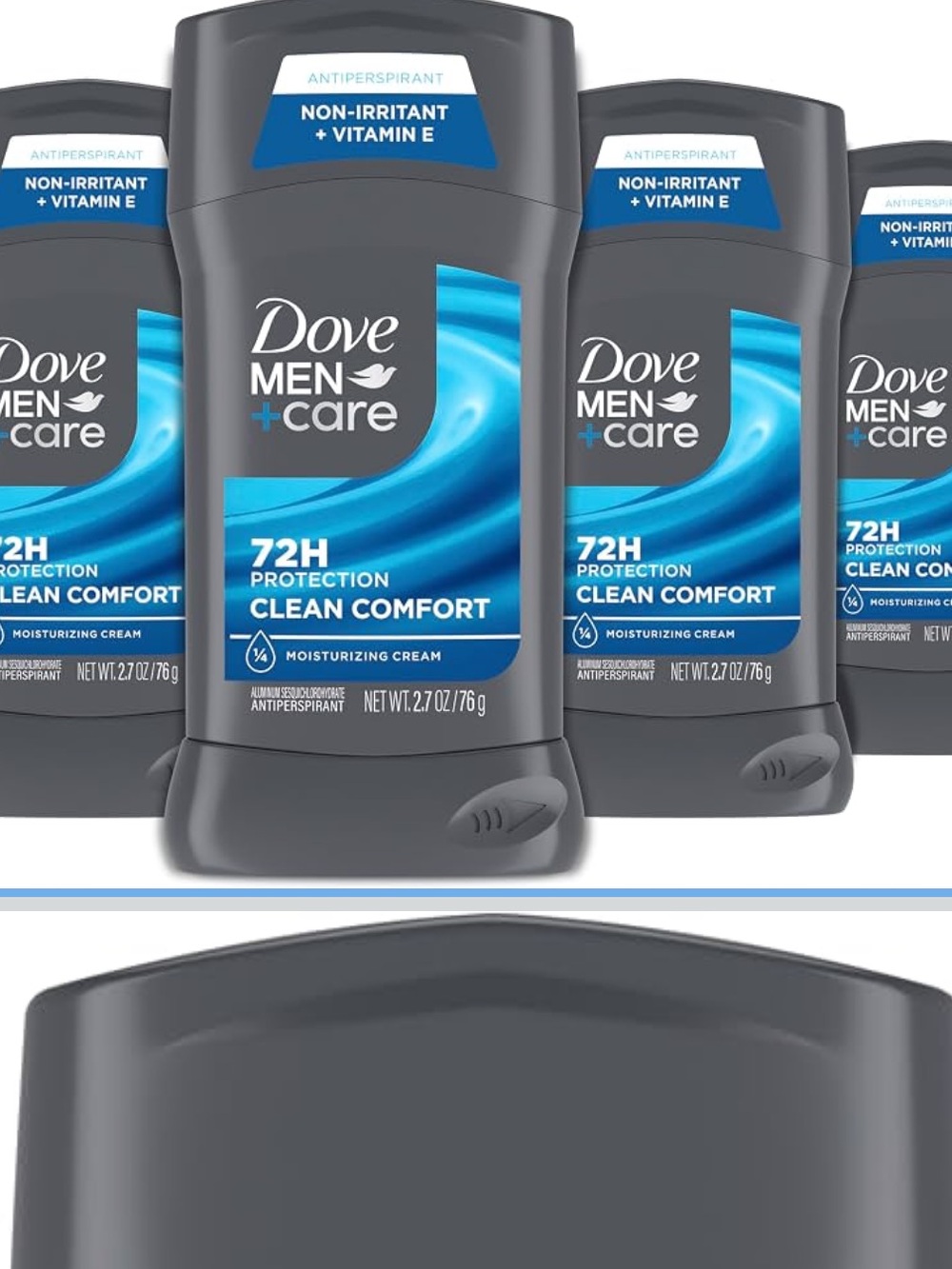 Dove Men+Care Antiperspirant Deodorant Stick 4 Count Clean Comfort 72-Hour